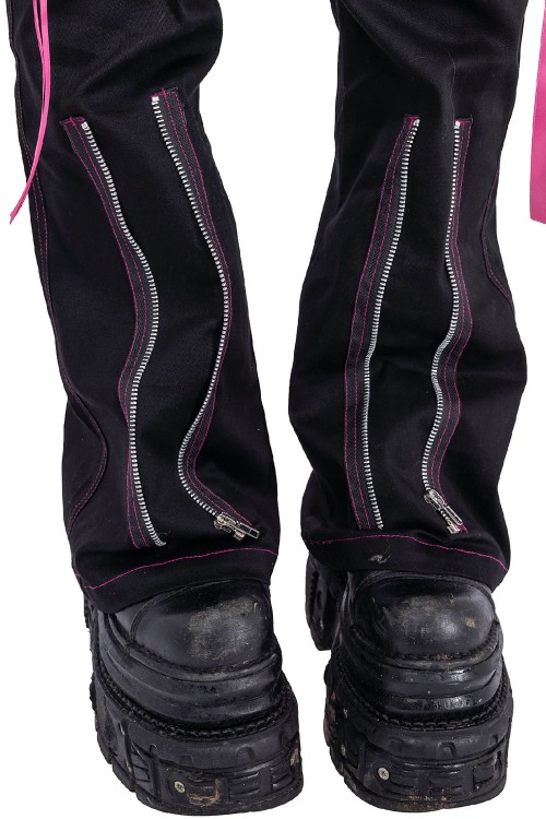 Fuse Pants Black x Pink - Poizen Industries