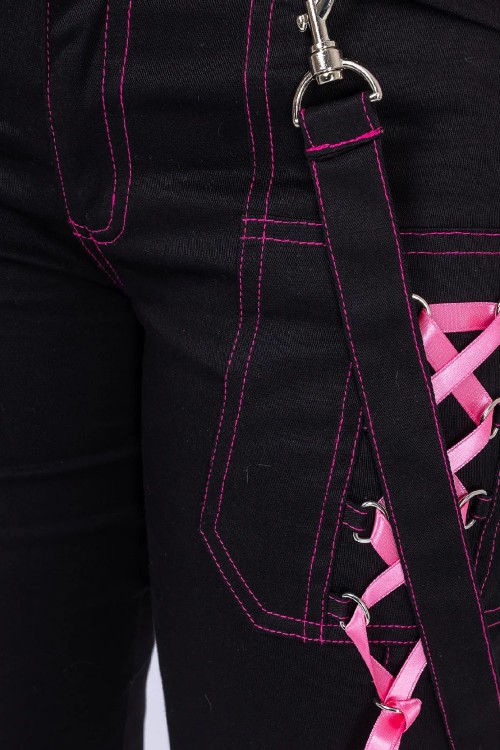 Pantalones Fuse Negro x Rosa - Poizen Industries