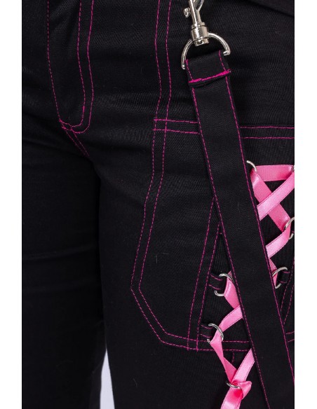Pantalones Fuse Negro x Rosa - Poizen Industries