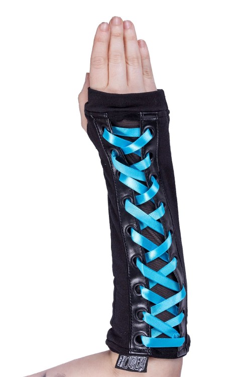 Manguitos Nitya Negro x Azul - Poizen Industries