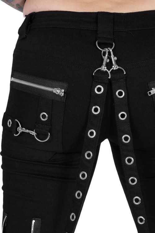 Trinity Unisex Pants in Black -  Poizen Industries