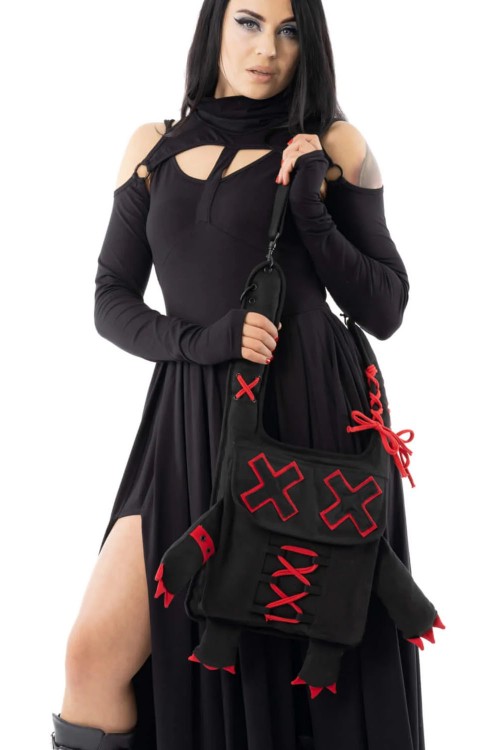 Bolso Shadow Negro x Rojo - Cupcake Cult