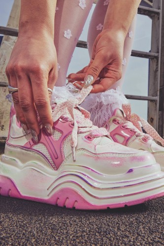 Kaleidoscopic Platform Sneakers - Koi Footwear 2