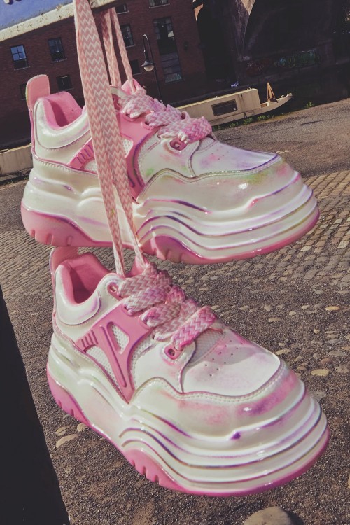 Kaleidoscopic Platform Sneakers - Koi Footwear