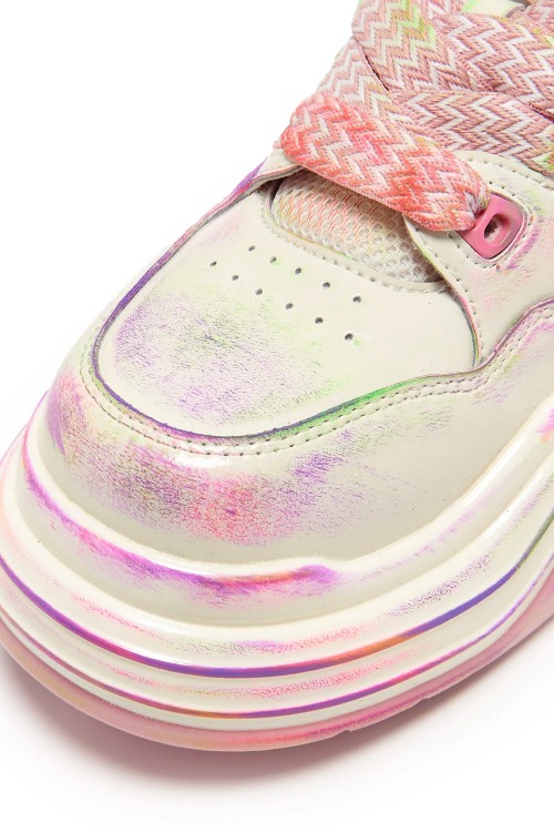 Kaleidoscopic Platform Sneakers - Koi Footwear