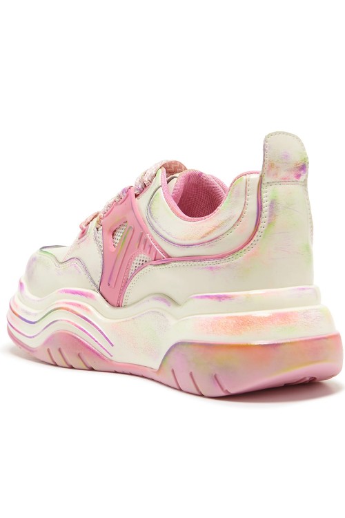 Kaleidoscopic Platform Sneakers - Koi Footwear