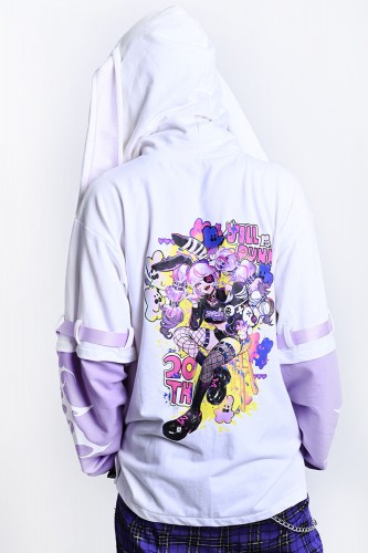 Sudadera Chaqueta Jill Punk 20 Aniversario Blanco x Lavanda - Jill Punk 2