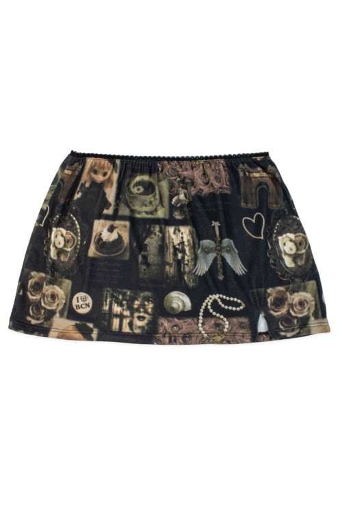 Girl's Clutter Mini Skirt ~ Dark de Triomf
