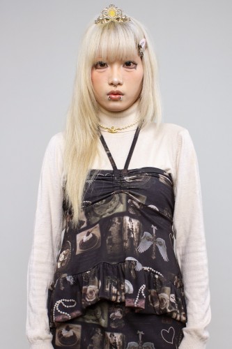 Top Halter Girl's Clutter ~ Dark de Triomf