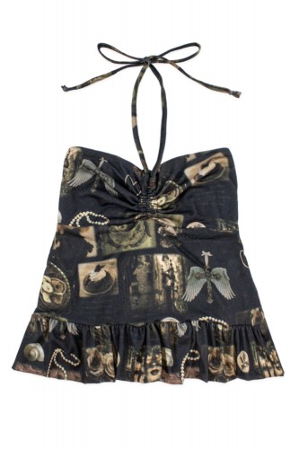 Girl's Clutter Halter Top ~ Dark de Triomf 2