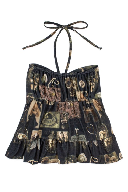 Top Halter Girl's Clutter ~ Dark de Triomf