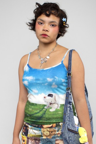 Top de Tirantes Girl's Clutter ~ Frutiger Aero