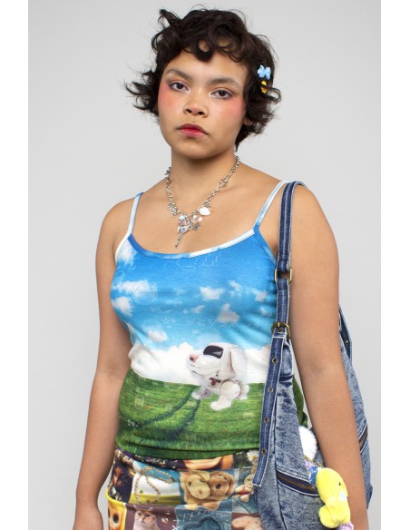 Top de Tirantes Girl's Clutter ~ Frutiger Aero