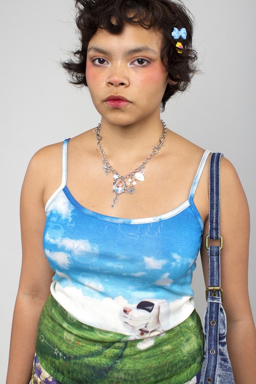 Girl's Clutter Top ~ Frutiger Aero