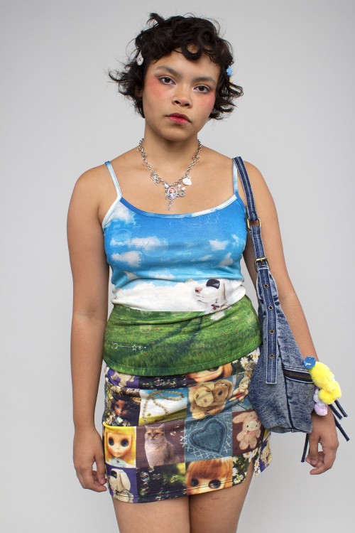 Top de Tirantes Girl's Clutter ~ Frutiger Aero