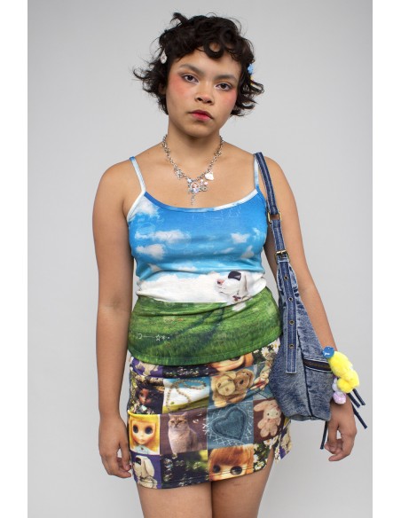 Top de Tirantes Girl's Clutter ~ Frutiger Aero