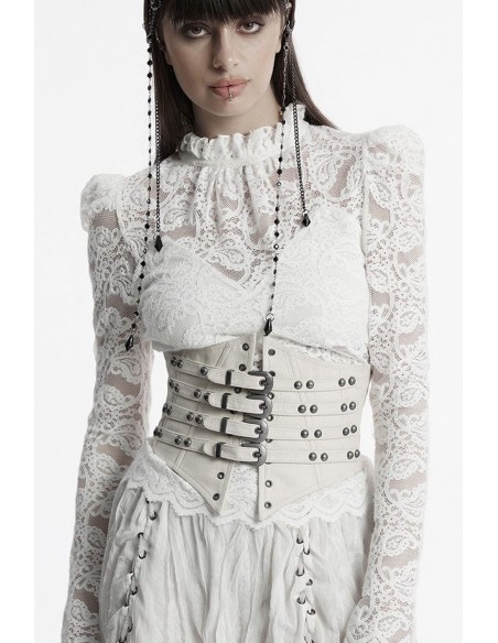 Corsé Underbust Venus en Blanco - Punk Rave