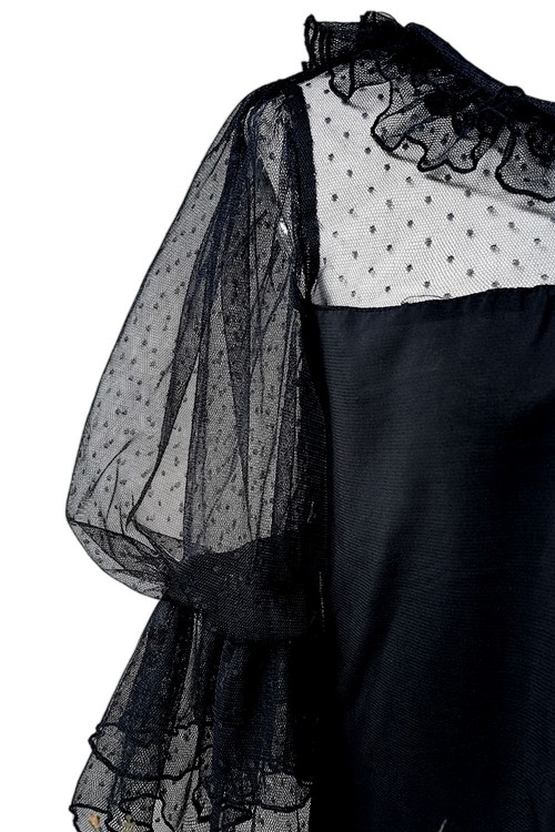 Sweet Tulle Lolita Blouse in Black - Infanta