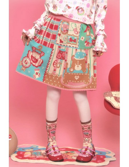 Falda Reversible Retro Bear House ~ Lutra Jump