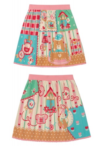 Falda Reversible Retro Bear House ~ Lutra Jump 2