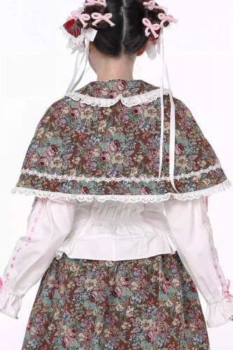 Retro Classic Lolita Brocade Cape ~ SOS MEME CLUB 2