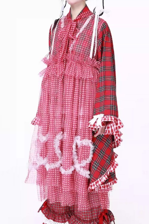 Transparent Long Retro Tulle Dress ~ SOS MEME CLUB