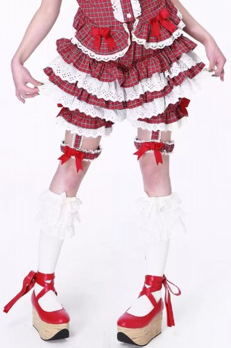 Retro Showa Red Tartan Bloomers ~ SOS MEME CLUB ~ SOS MEME CLUB 2