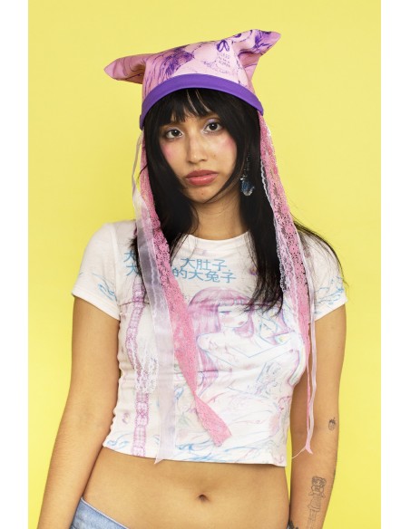 TIRED HUMAN Gorro Rosa ~ Renkillah x Mad Choco