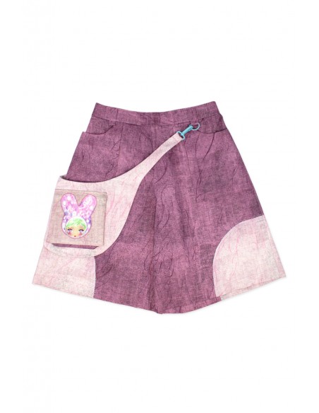 BUENA ONDA Pantalón Bermuda con Bolsito Rosa ~ Renkillah x Mad Choco