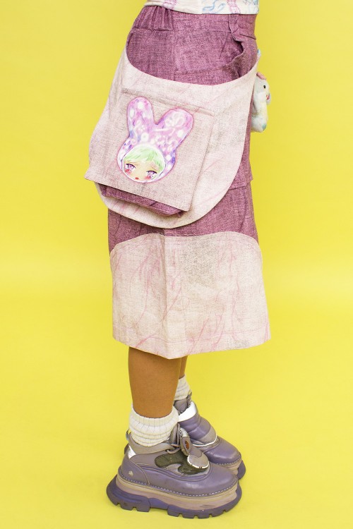 BUENA ONDA Pink Short Pants with Bag ~ Renkillah x Mad Choco