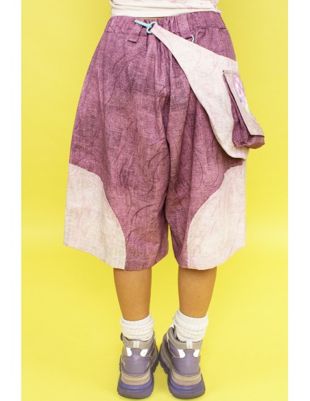 BUENA ONDA Pink Short Pants with Bag ~ Renkillah x Mad Choco