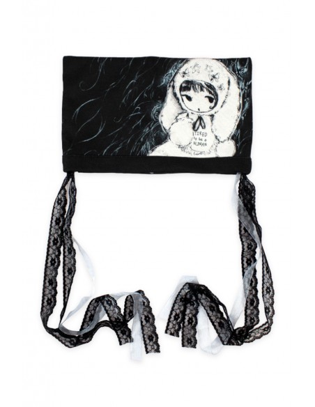 TIRED HUMAN Gorro Negro ~ Renkillah x Mad Choco