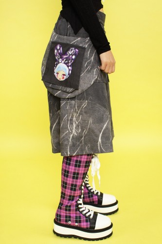 MALA ONDA Dark Grey Short Pants with Bag ~ Renkillah x Mad Choco 2