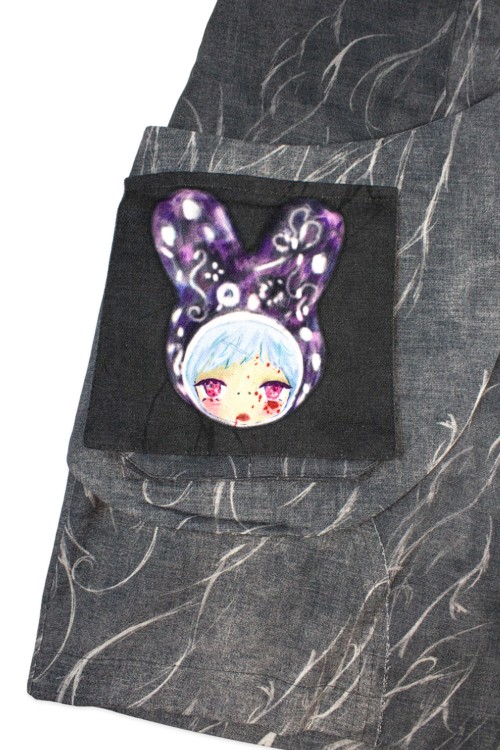 MALA ONDA Dark Grey Short Pants with Bag ~ Renkillah x Mad Choco