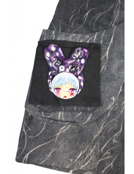 MALA ONDA Dark Grey Short Pants with Bag ~ Renkillah x Mad Choco