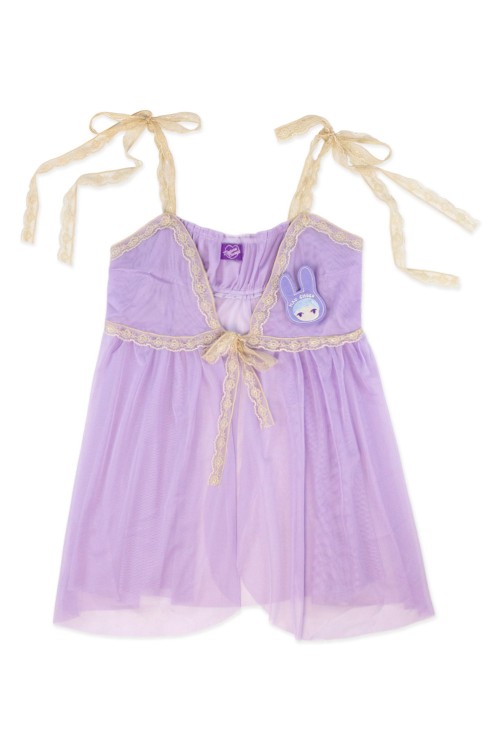 LAVENDER JELLYFISH Top Vestido Lencero de Tul Lavanda Pastel ~ Renkillah x Mad Choco