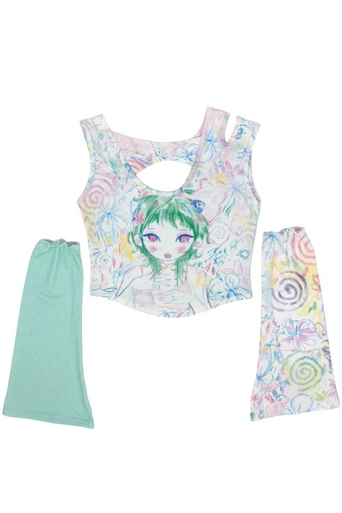 FUTURE CUTENESS DELIVERY LOGISTICAL CENTER Top with Arm Warmers ~ Renkillah x Mad Choco