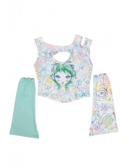 FUTURE CUTENESS DELIVERY LOGISTICAL CENTER Top con Mangas ~ Renkillah x Mad Choco