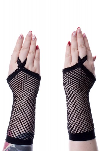 Nattie Fishnet Arm Warmers - Poizen Industries