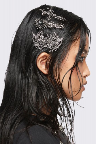 Set de 3 Clips Metal Crush - Minga London