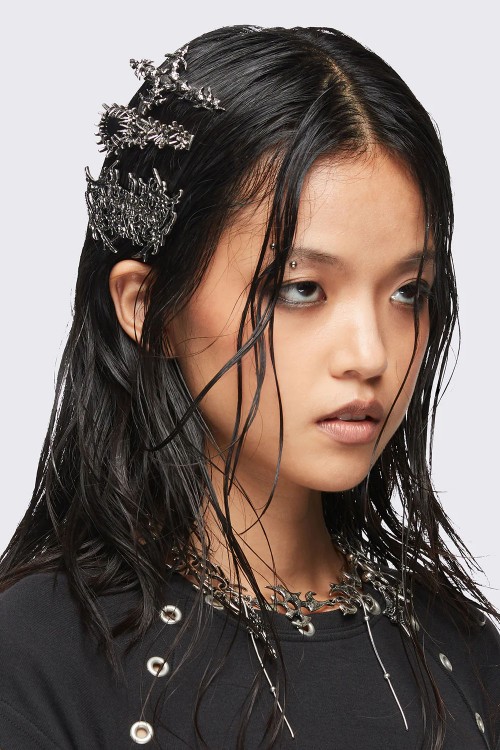 Set de 3 Clips Metal Crush - Minga London