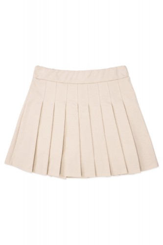 Falda Plisada con Short - Beige