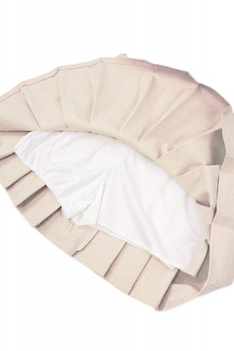 Pleated Skirt with Short - Beige 2