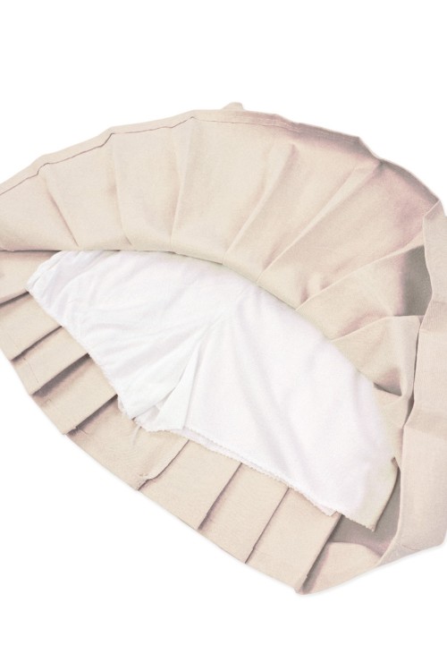 Pleated Skirt with Short - Beige