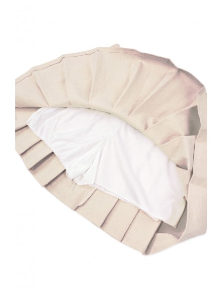 Falda Plisada con Short - Beige