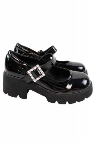 Jirai Patent Black Mary Janes 2