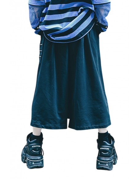 Deadly Higanbana Short Pants Black x Purple - Jill Punk