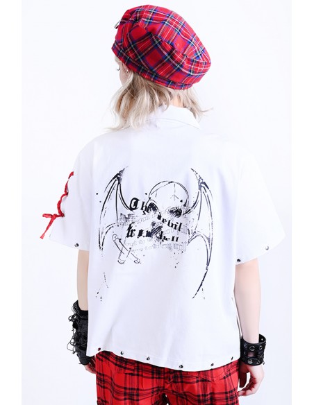 Camisa Echo of the Night Blanco - Jill Punk