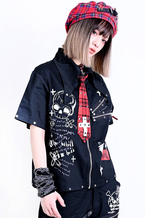 Echo of the Night Shirt Black - Jill Punk