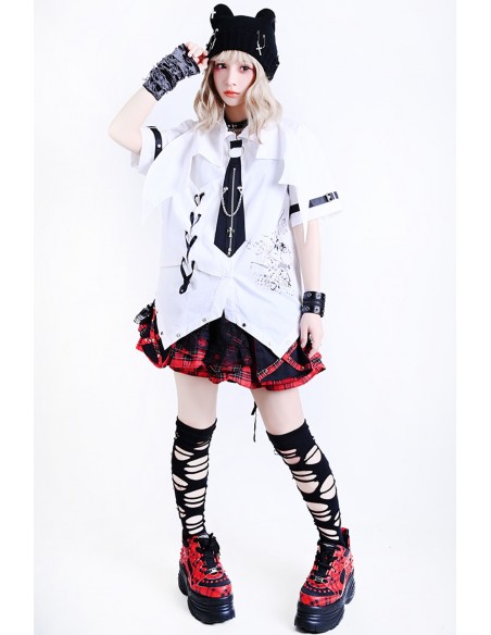 Soul Devourer Shirt White - Jill Punk